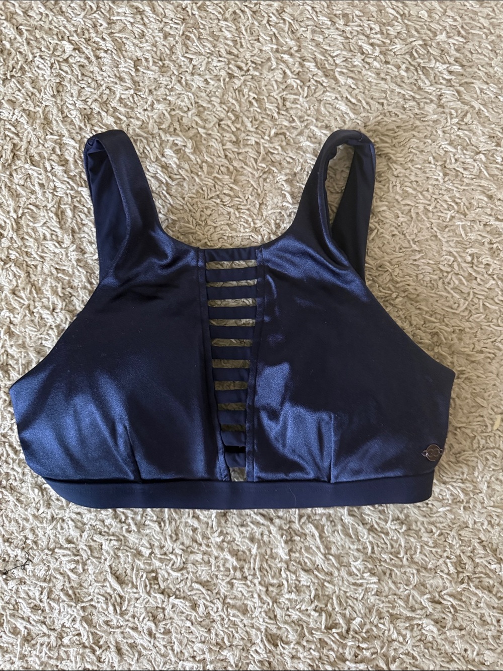CALIA by Carrie Underwood Navy Athletic Bra with Supportive Straps